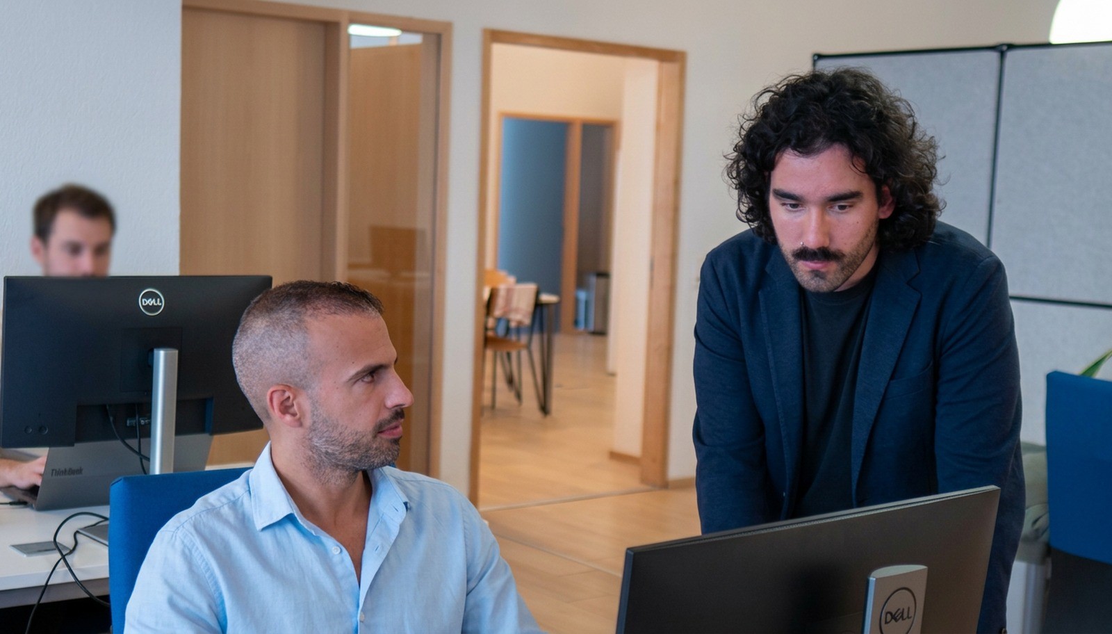 A technology training workshop with professionals in Zurich